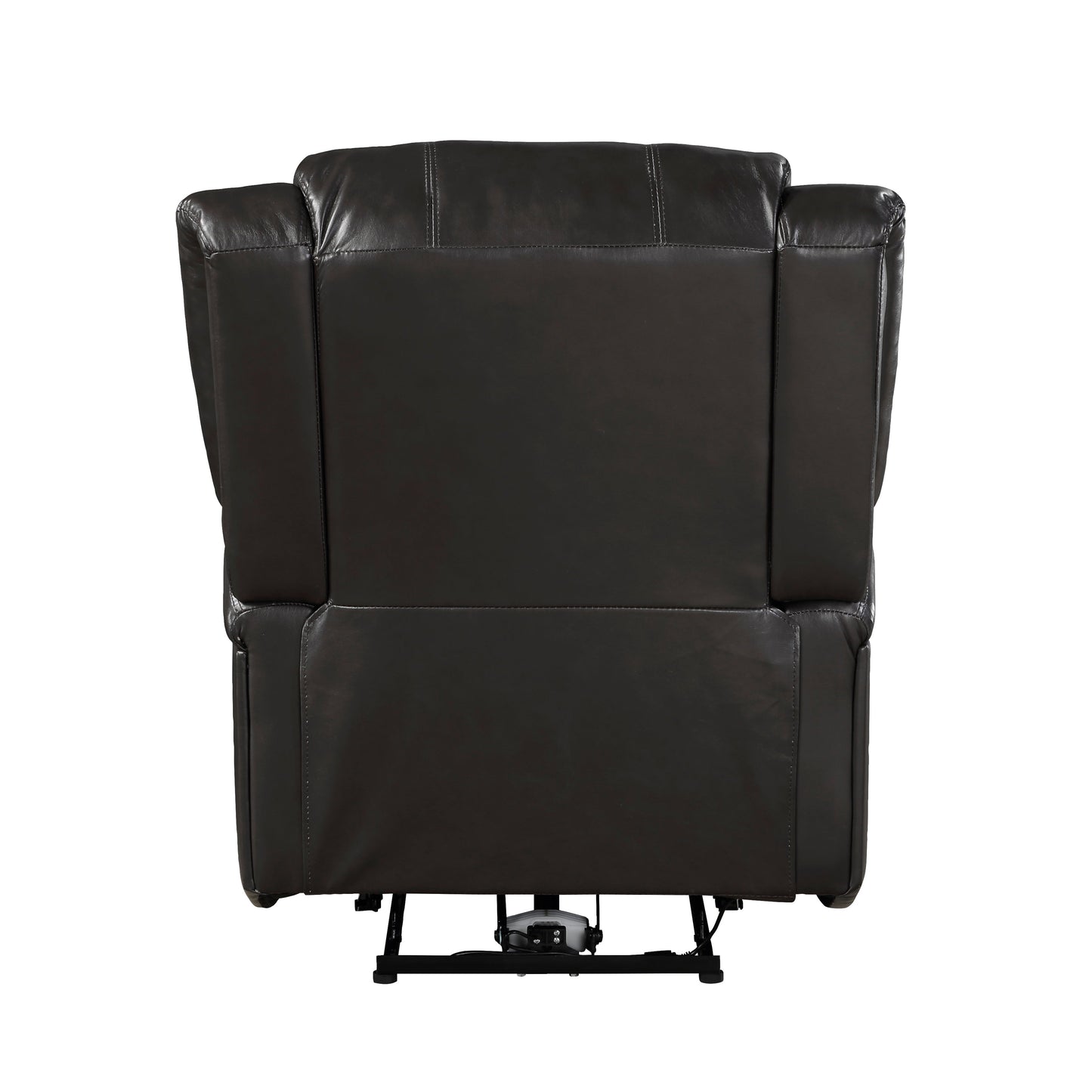 Foxcroft Brown Faux Leather Power Reclining Chair - 9316PUBR-1PW - Luna Furniture - Dallas Store