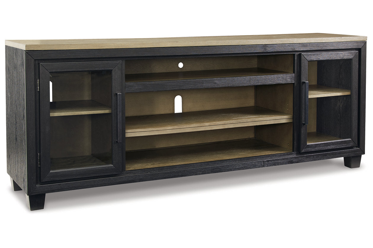 Foyland Black/Brown 83" TV Stand - W989-68 - Luna Furniture - Dallas Store