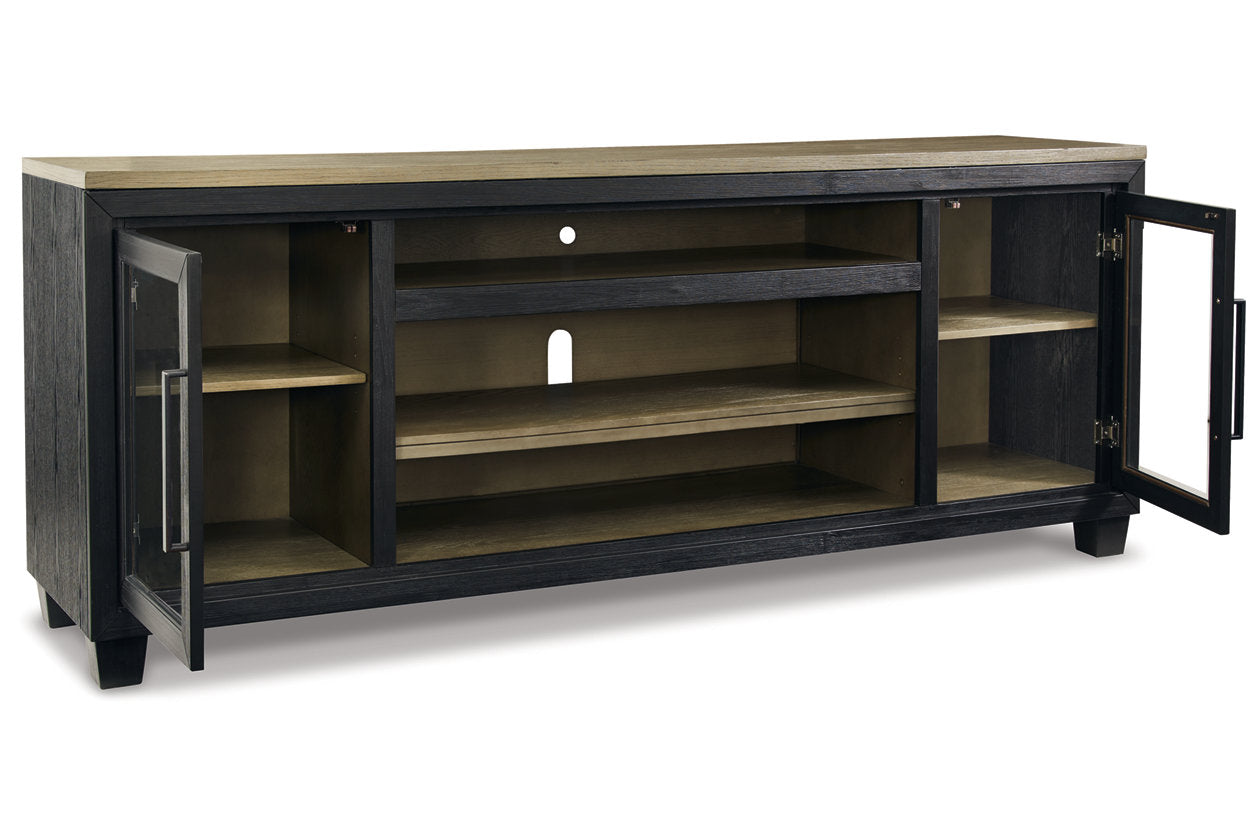 Foyland Black/Brown 83" TV Stand - W989-68 - Luna Furniture - Dallas Store