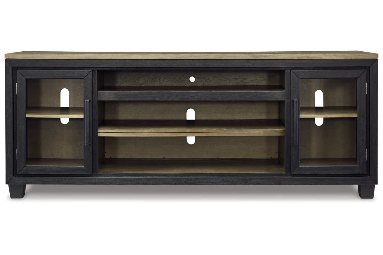 Foyland Black/Brown 83" TV Stand - W989-68 - Luna Furniture - Dallas Store