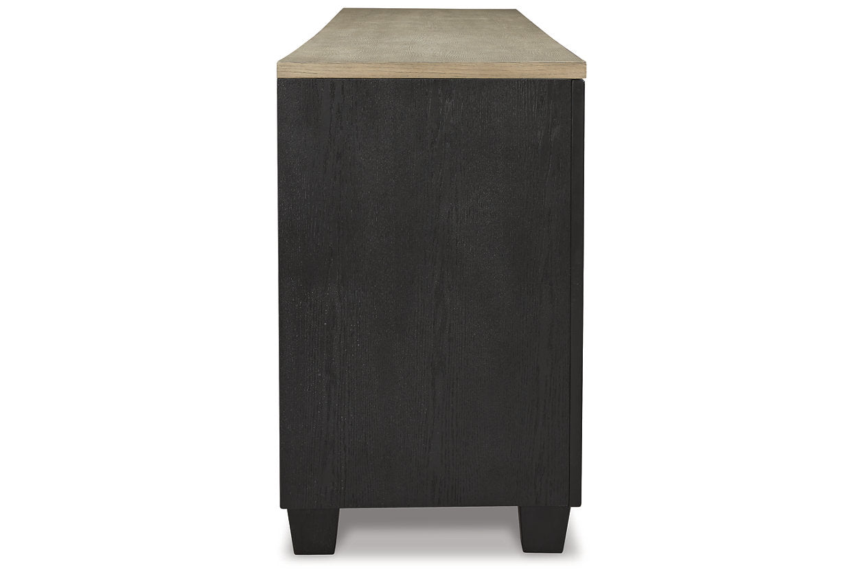 Foyland Black/Brown 83" TV Stand - W989-68 - Luna Furniture - Dallas Store
