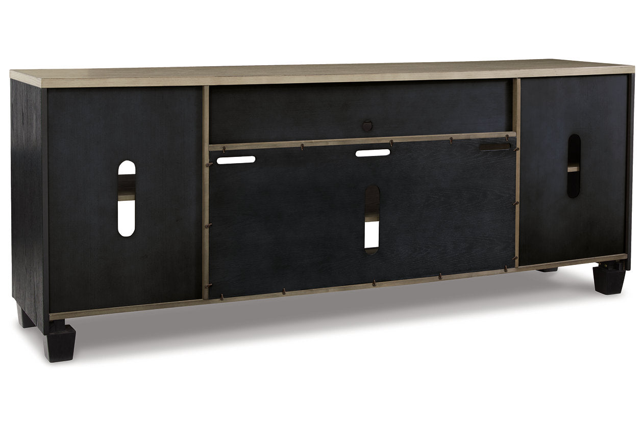 Foyland Black/Brown 83" TV Stand - W989-68 - Luna Furniture - Dallas Store