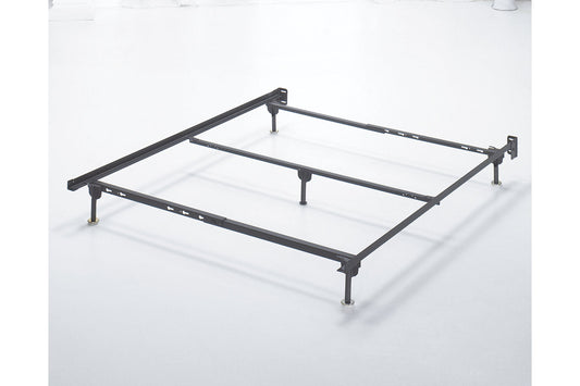 Frames and Rails Metallic Queen Bolt on Bed Frame - B100-31 - Luna Furniture - Dallas Store