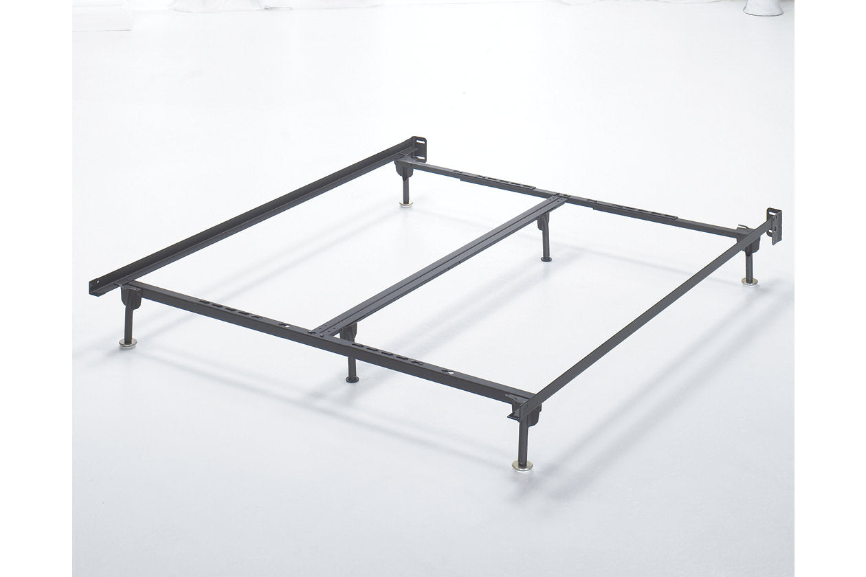 Frames and Rails Metallic Queen/King/California King Bolt on Bed Frame - B100-66 - Luna Furniture - Dallas Store
