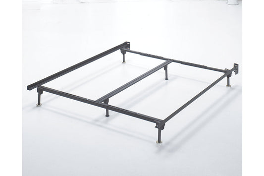 Frames and Rails Metallic Queen/King/California King Bolt on Bed Frame - B100-66 - Luna Furniture - Dallas Store