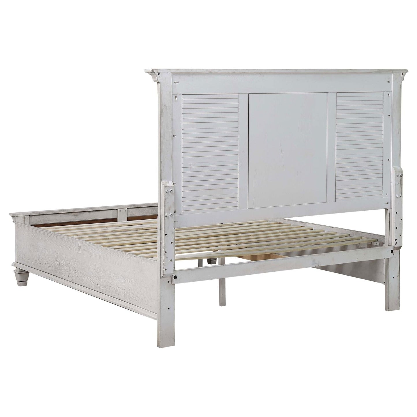 Franco Queen Storage Bed Antique White - 205330Q - Luna Furniture - Dallas Store
