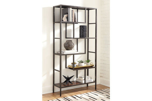 Frankwell Brown/Black Bookcase - A4000021 - Luna Furniture - Dallas Store