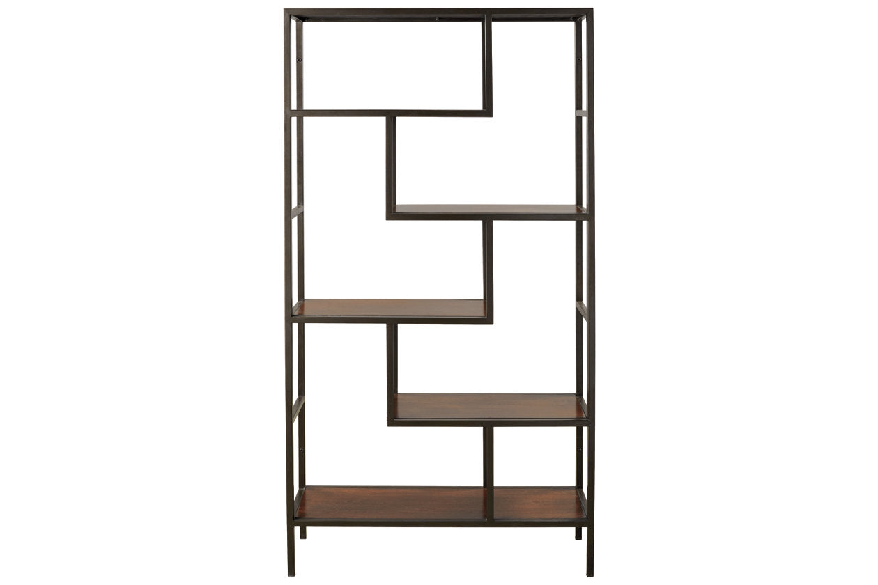 Frankwell Brown/Black Bookcase - A4000021 - Luna Furniture - Dallas Store