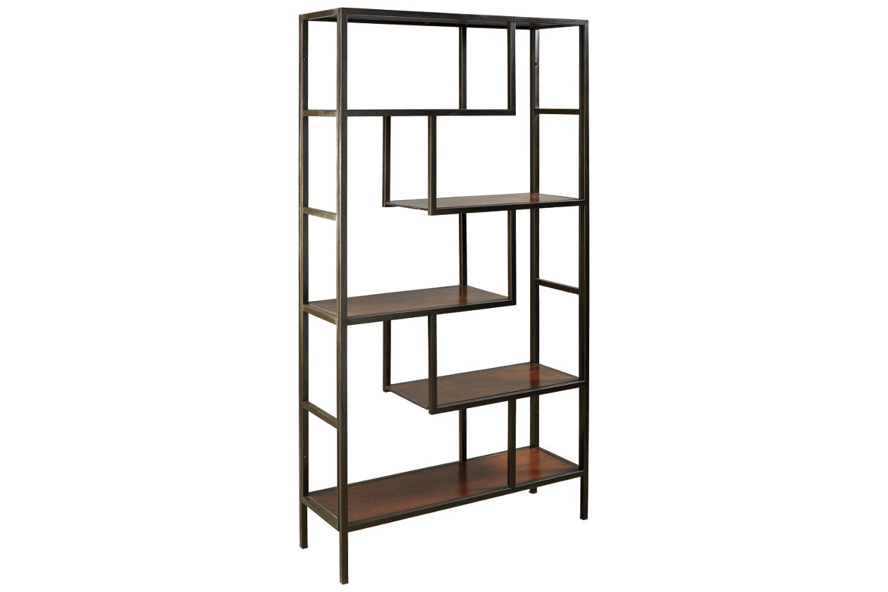 Frankwell Brown/Black Bookcase - A4000021 - Luna Furniture - Dallas Store