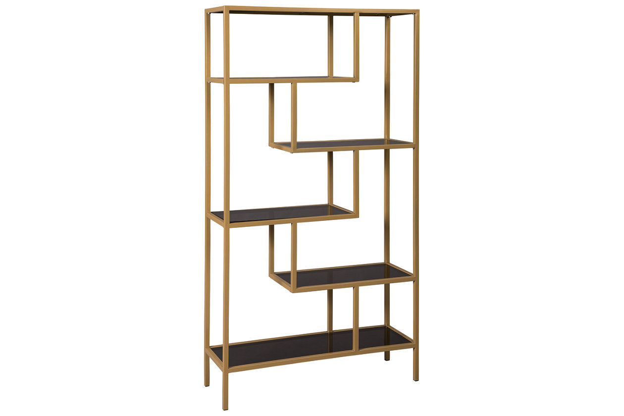 Frankwell Gold Finish Bookcase - A4000286 - Luna Furniture - Dallas Store