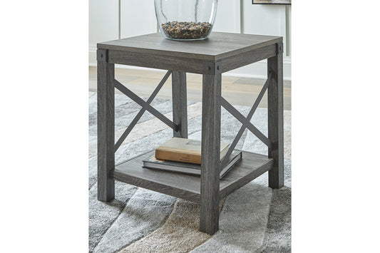 Freedan Grayish Brown End Table - T175-2 - Luna Furniture - Dallas Store