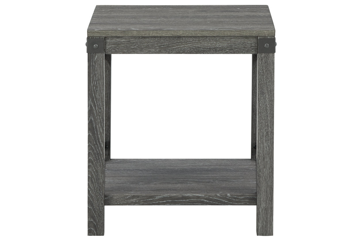 Freedan Grayish Brown End Table - T175-2 - Luna Furniture - Dallas Store