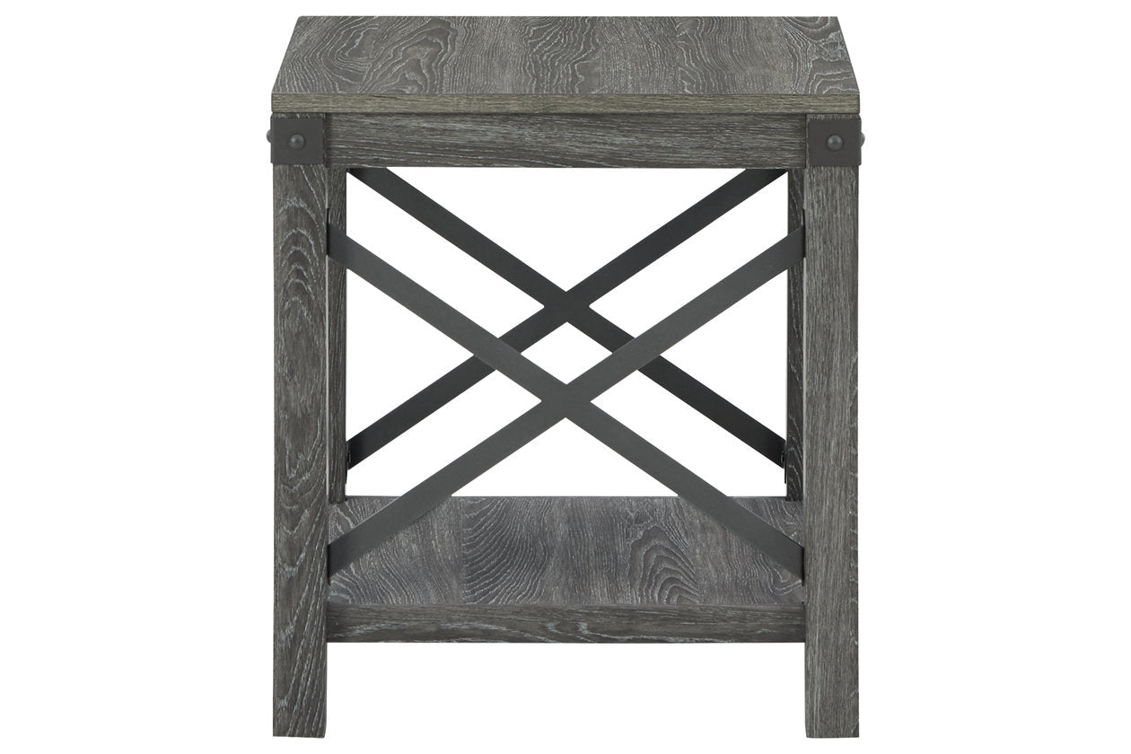Freedan Grayish Brown End Table - T175-2 - Luna Furniture - Dallas Store