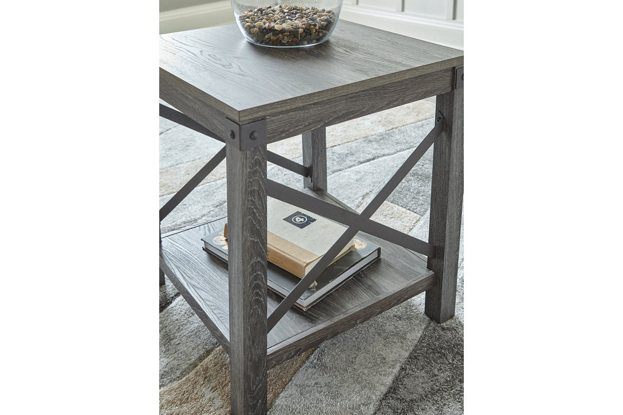 Freedan Grayish Brown End Table - T175-2 - Luna Furniture - Dallas Store