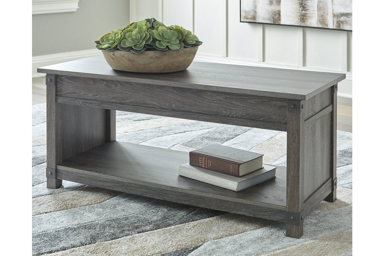 Freedan Grayish Brown Lift-Top Coffee Table - T175-9 - Luna Furniture - Dallas Store