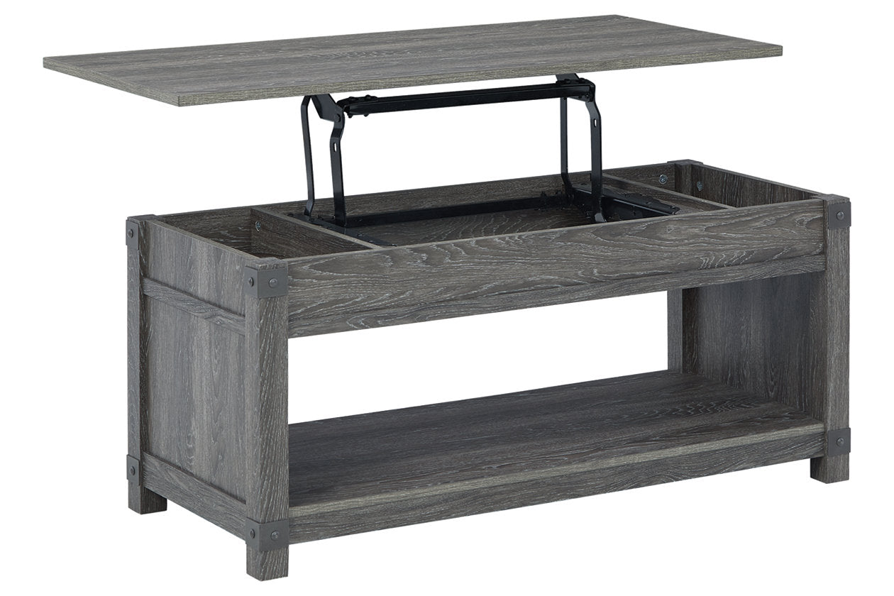 Freedan Grayish Brown Lift-Top Coffee Table - T175-9 - Luna Furniture - Dallas Store