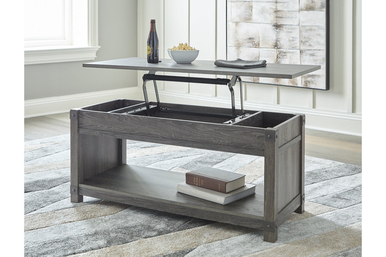 Freedan Grayish Brown Lift-Top Coffee Table - T175-9 - Luna Furniture - Dallas Store