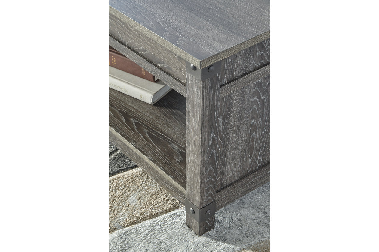 Freedan Grayish Brown Lift-Top Coffee Table - T175-9 - Luna Furniture - Dallas Store