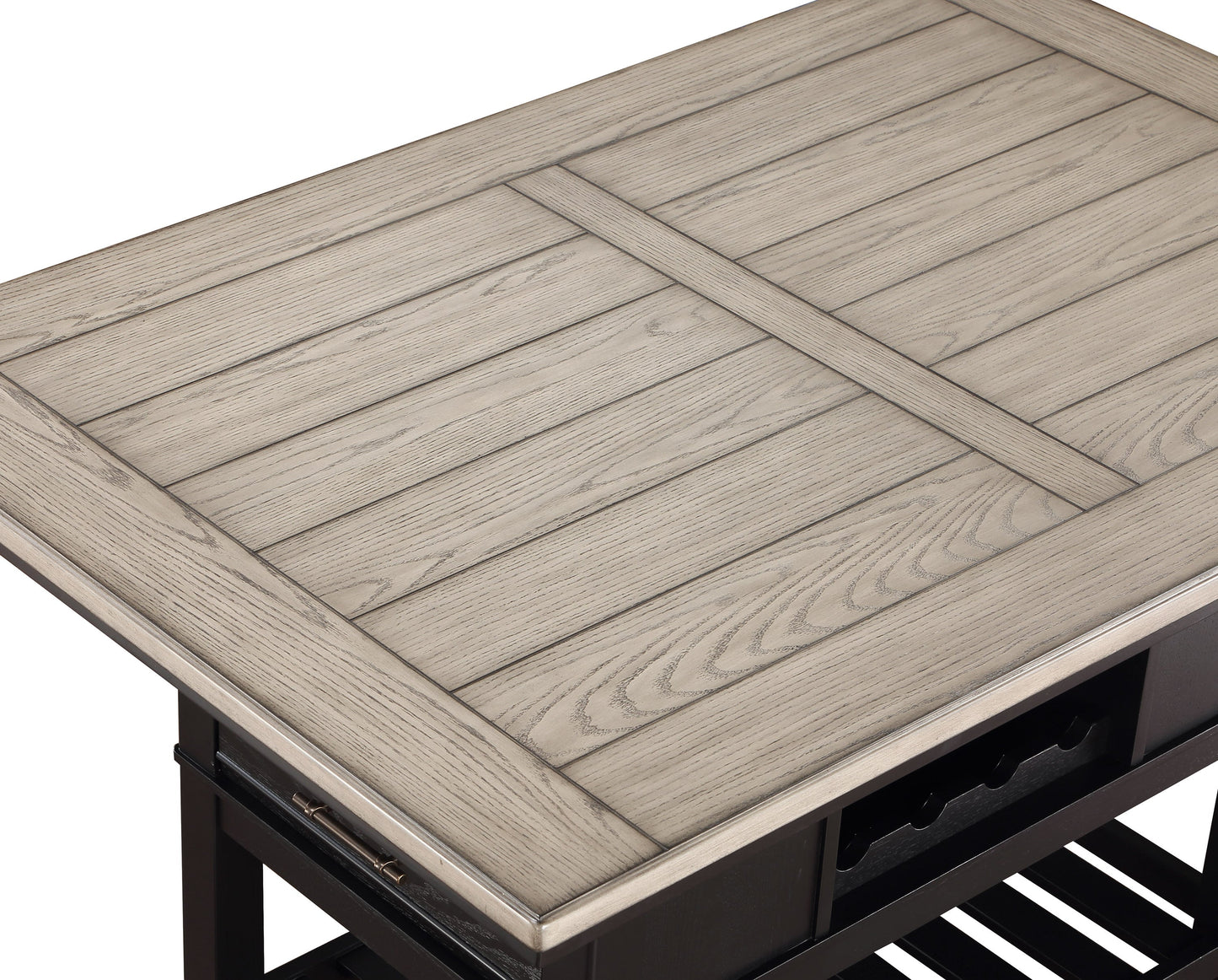 Frey Black/Gray Counter Height Table - SET | 2716T-4060-TOP | 2716T-4060-BASE - Luna Furniture - Dallas Store