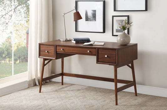 Frolic Brown Writing Desk - 3590-15 - Luna Furniture - Dallas Store