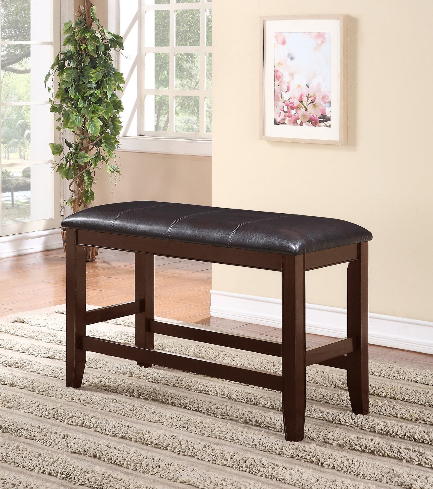 Fulton Espresso Counter Height Bench - 2727-BENCH-V - Luna Furniture - Dallas Store