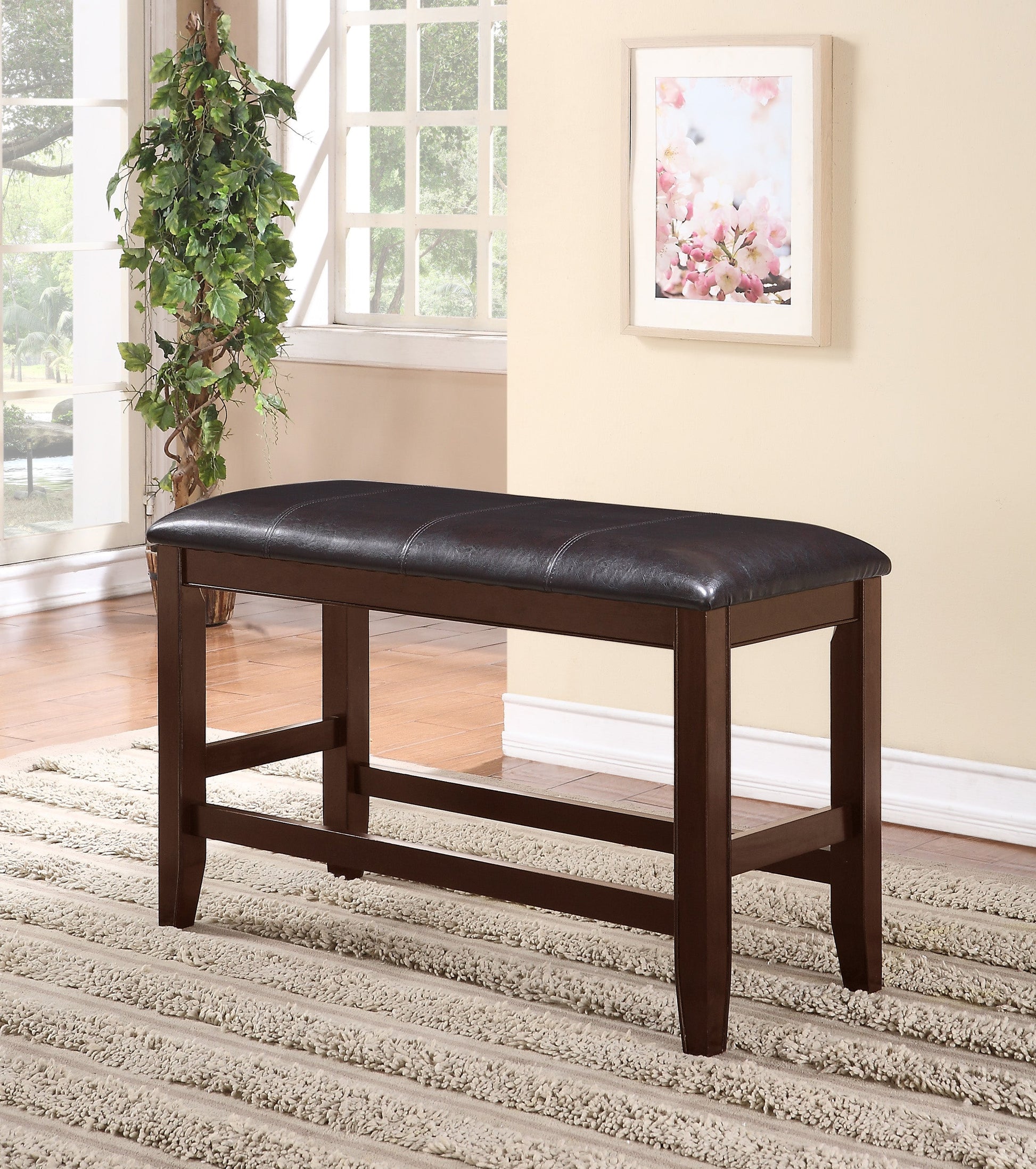 Fulton Espresso Counter Height Bench - 2727-BENCH-V - Luna Furniture - Dallas Store