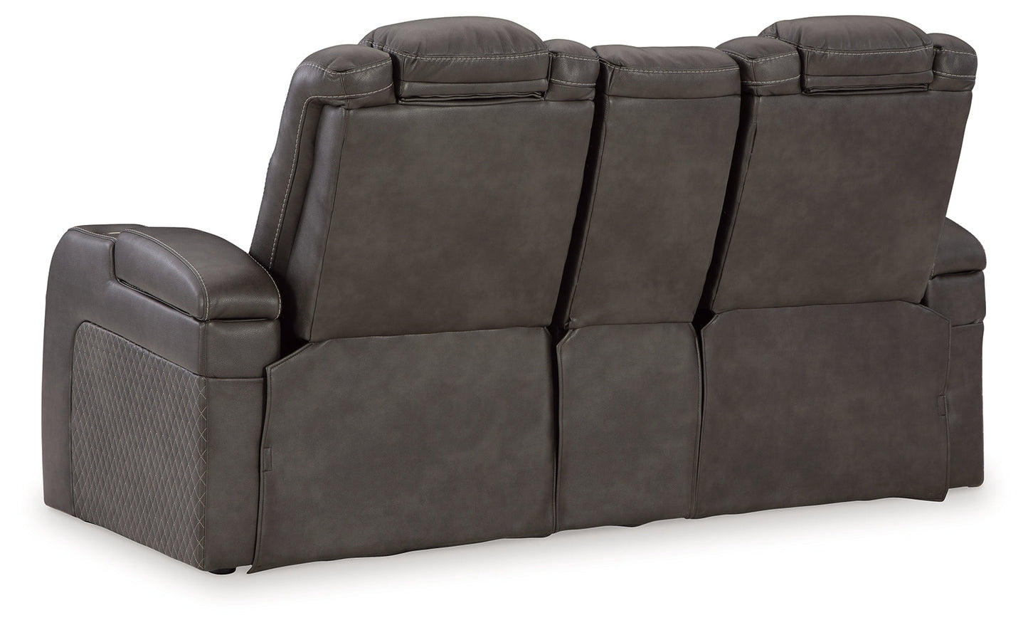 Fyne-Dyme Shadow Power Reclining Loveseat with Console - 3660218 - Luna Furniture - Dallas Store