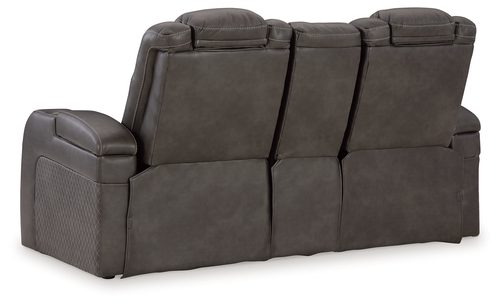 Fyne-Dyme Shadow Power Reclining Loveseat with Console - 3660218 - Luna Furniture - Dallas Store