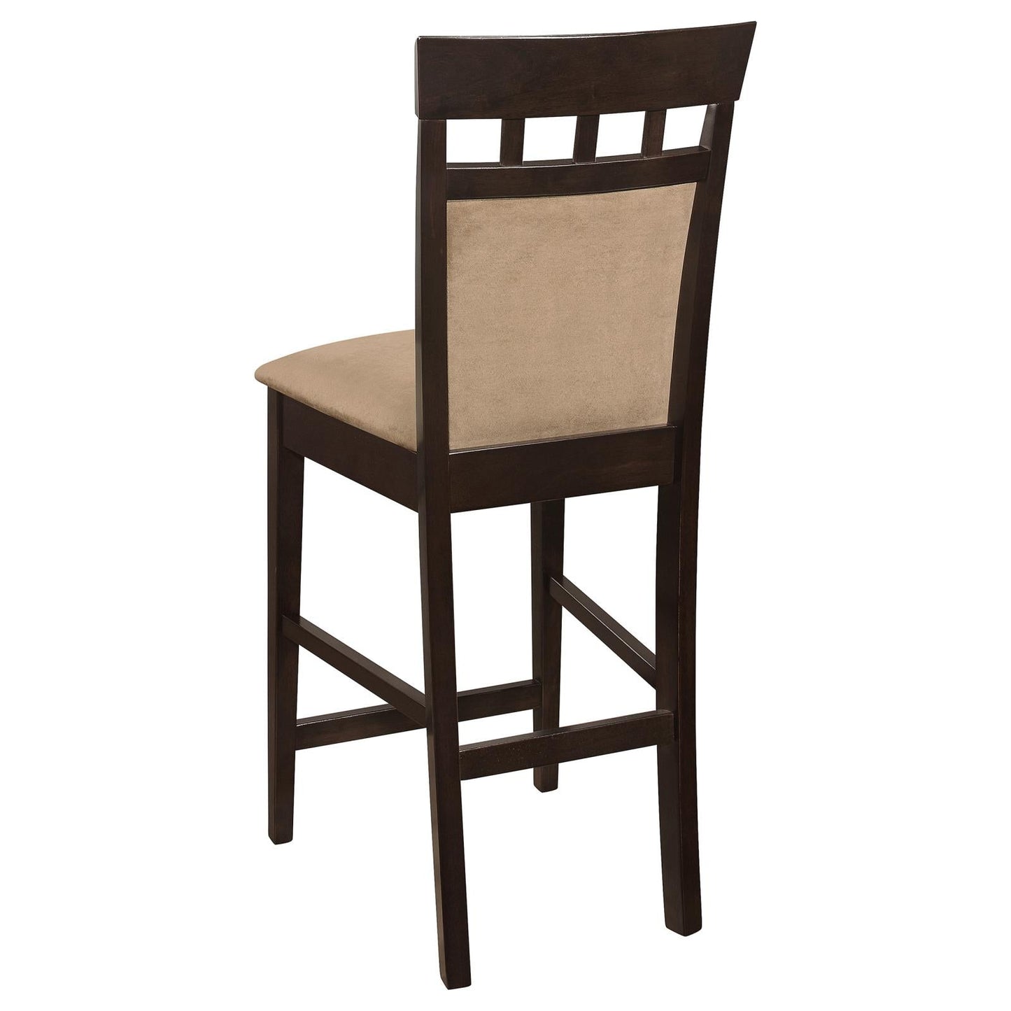 Gabriel Cappuccino/Tan Upholstered Counter Height Stools, Set of 2 - 100219 - Luna Furniture - Dallas Store