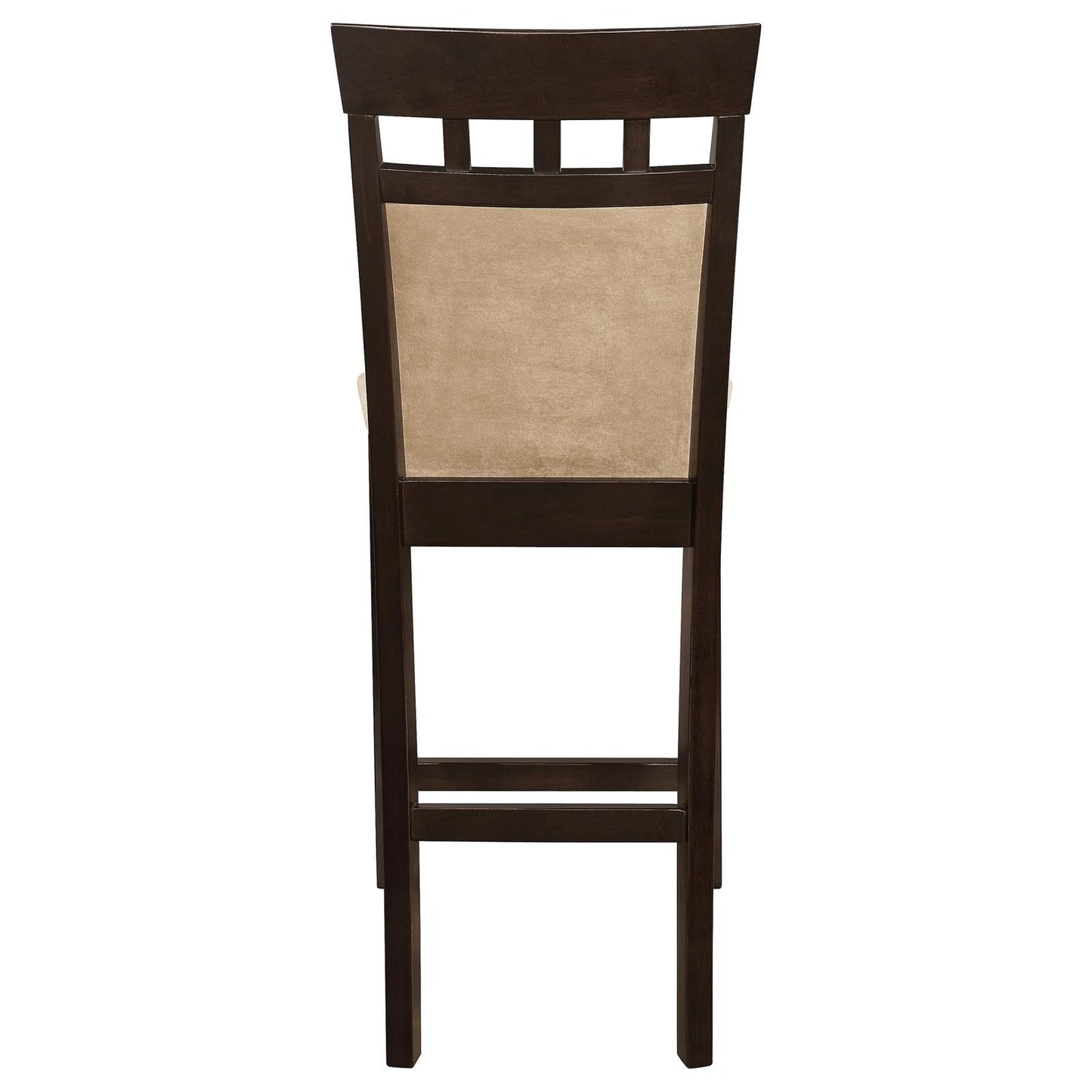 Gabriel Cappuccino/Tan Upholstered Counter Height Stools, Set of 2 - 100219 - Luna Furniture - Dallas Store