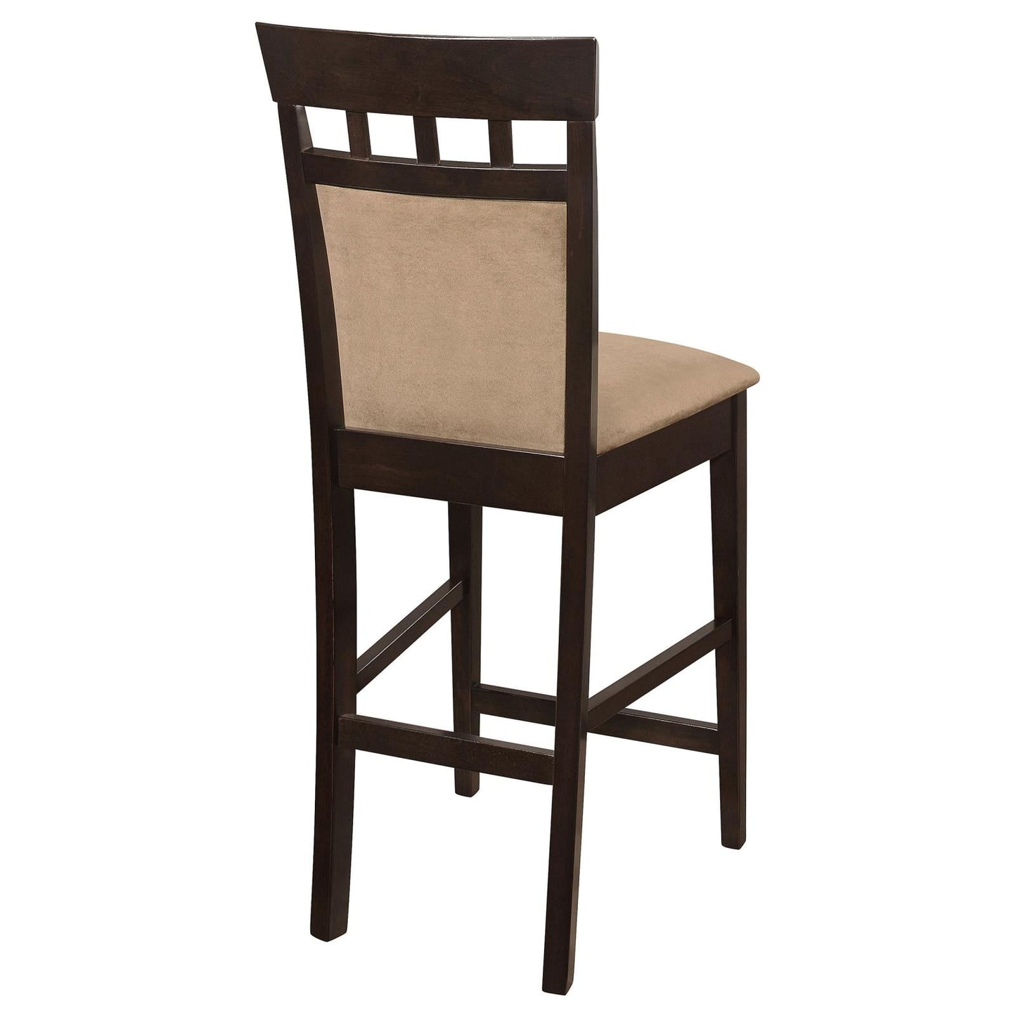 Gabriel Cappuccino/Tan Upholstered Counter Height Stools, Set of 2 - 100219 - Luna Furniture - Dallas Store