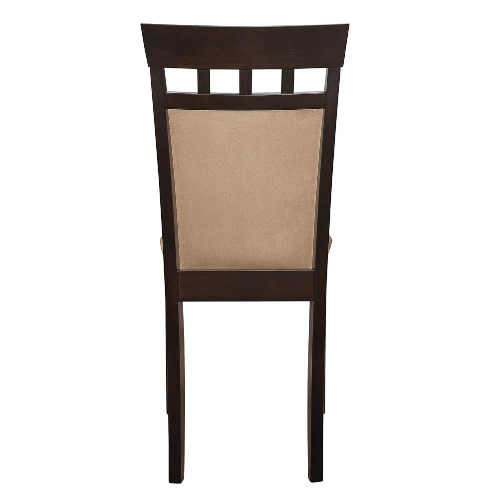 Gabriel Cappuccino/Tan Upholstered Side Chairs, Set of 2 - 100773 - Luna Furniture - Dallas Store