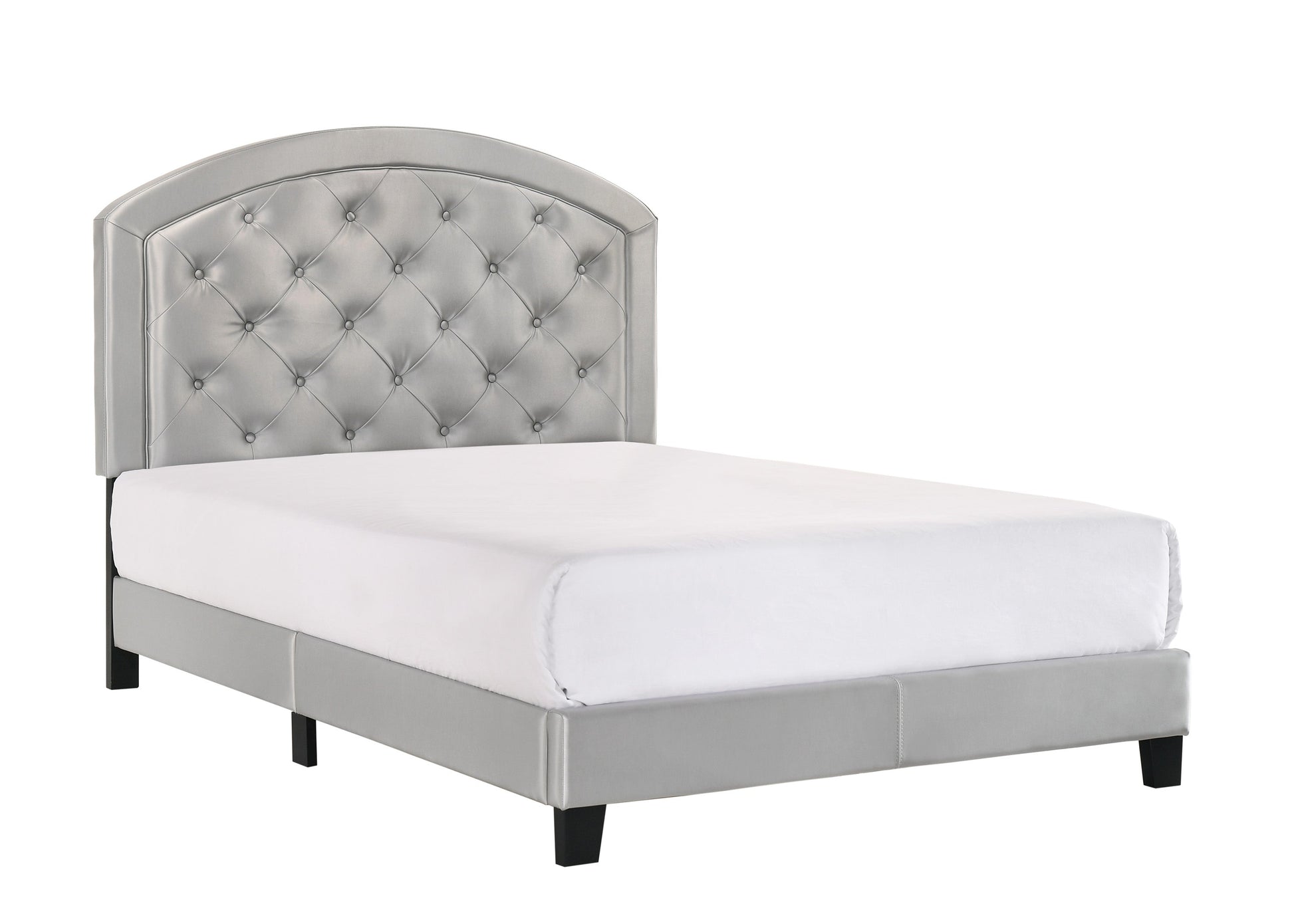 Gaby Silver Full Upholstered Platform Bed - 5269PUSL-F - Luna Furniture - Dallas Store