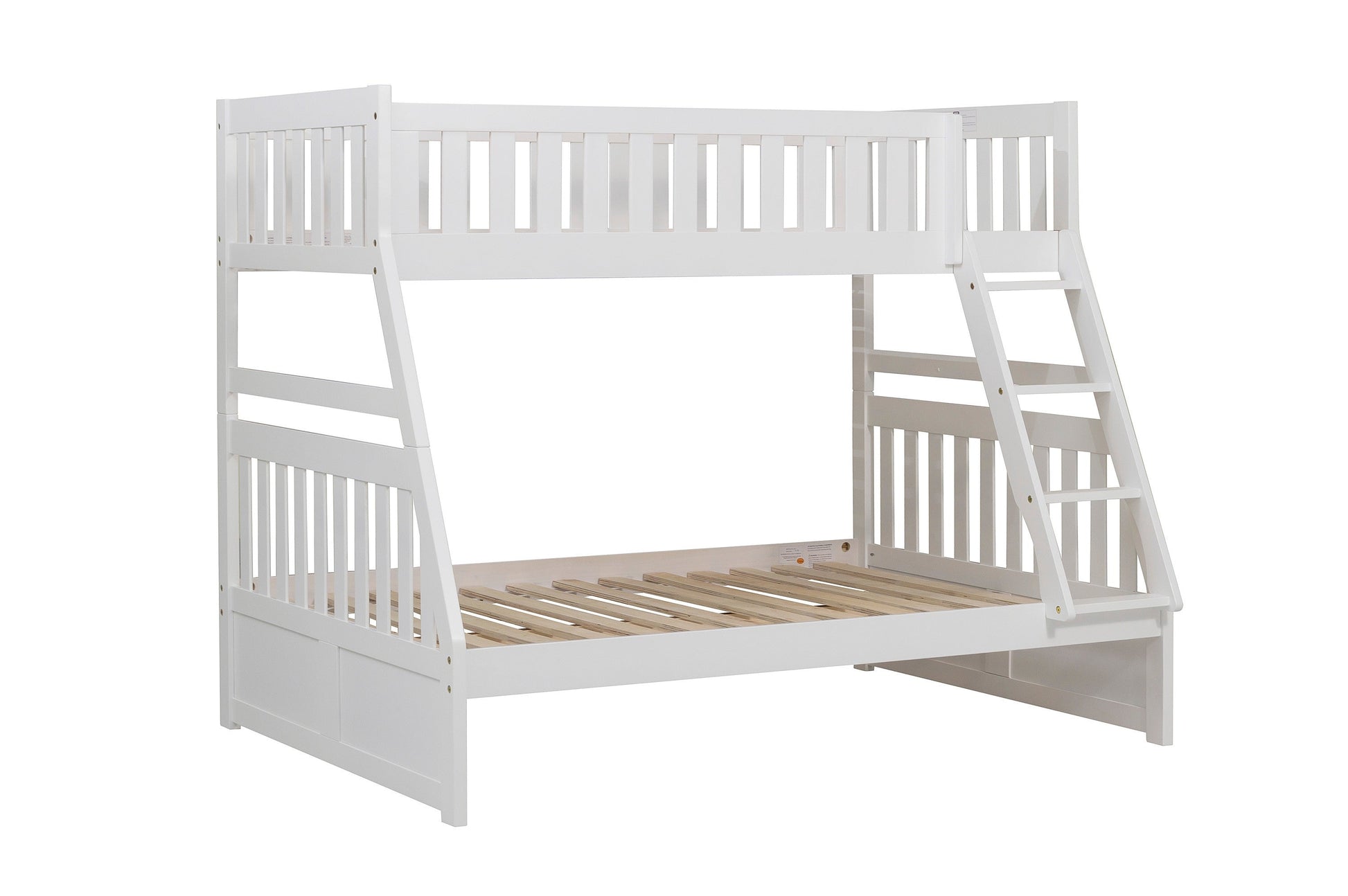 Galen White Twin/Full Bunk Bed - SET | B2053TFW-1 | B2053TFW-2 | B2053TFW-SL - Luna Furniture - Dallas Store