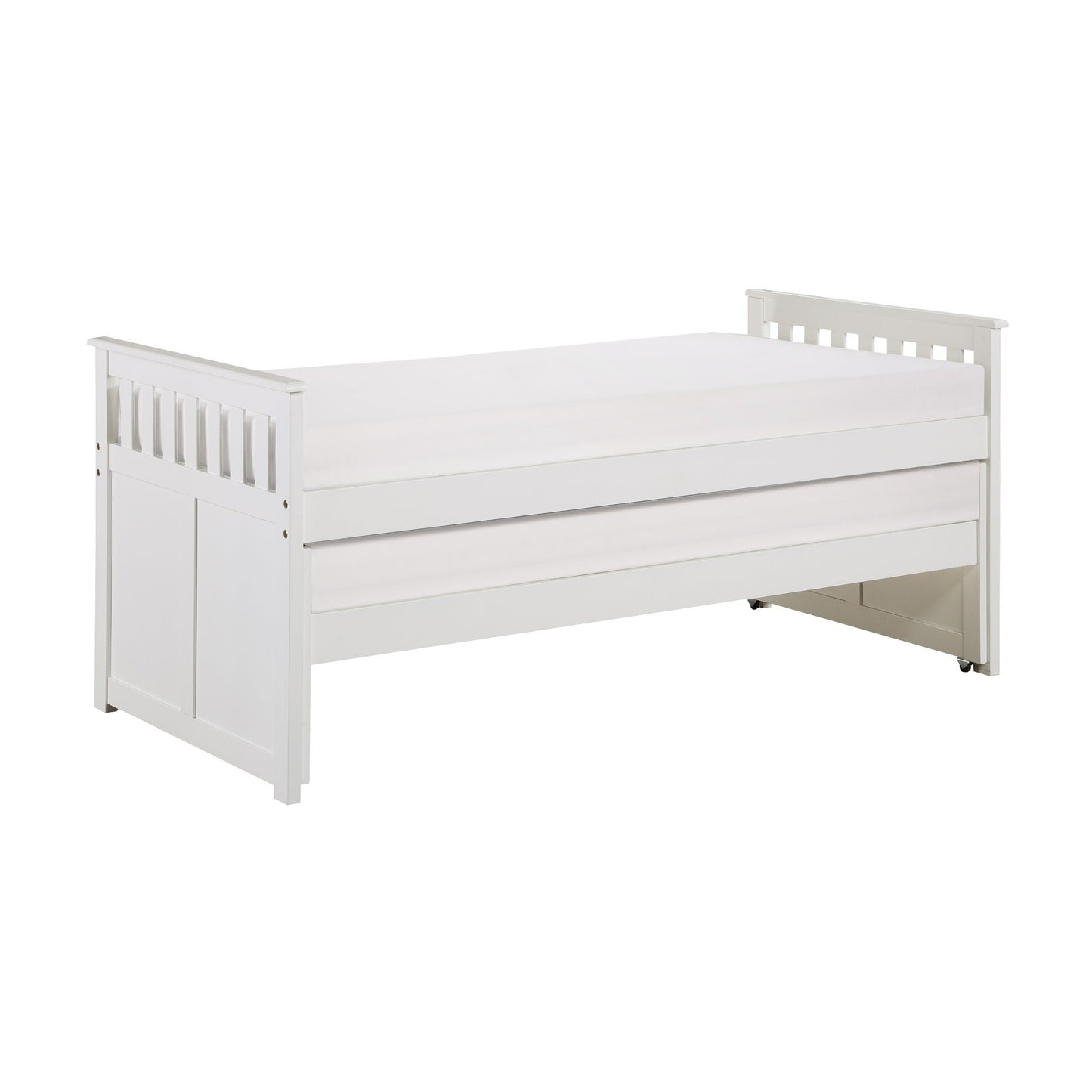 Galen White Twin/Twin Bed - SET | B2053RTW-1 | B2053RTW-2 | B2053RTW-SL - Luna Furniture - Dallas Store