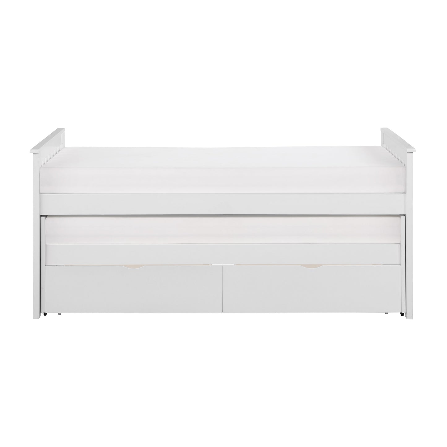 Galen White Twin/Twin Bed with Storage Boxes - SET | B2053RTW-1 | B2053RTW-2 | B2053RTW-SL | B2053W-T - Luna Furniture - Dallas Store