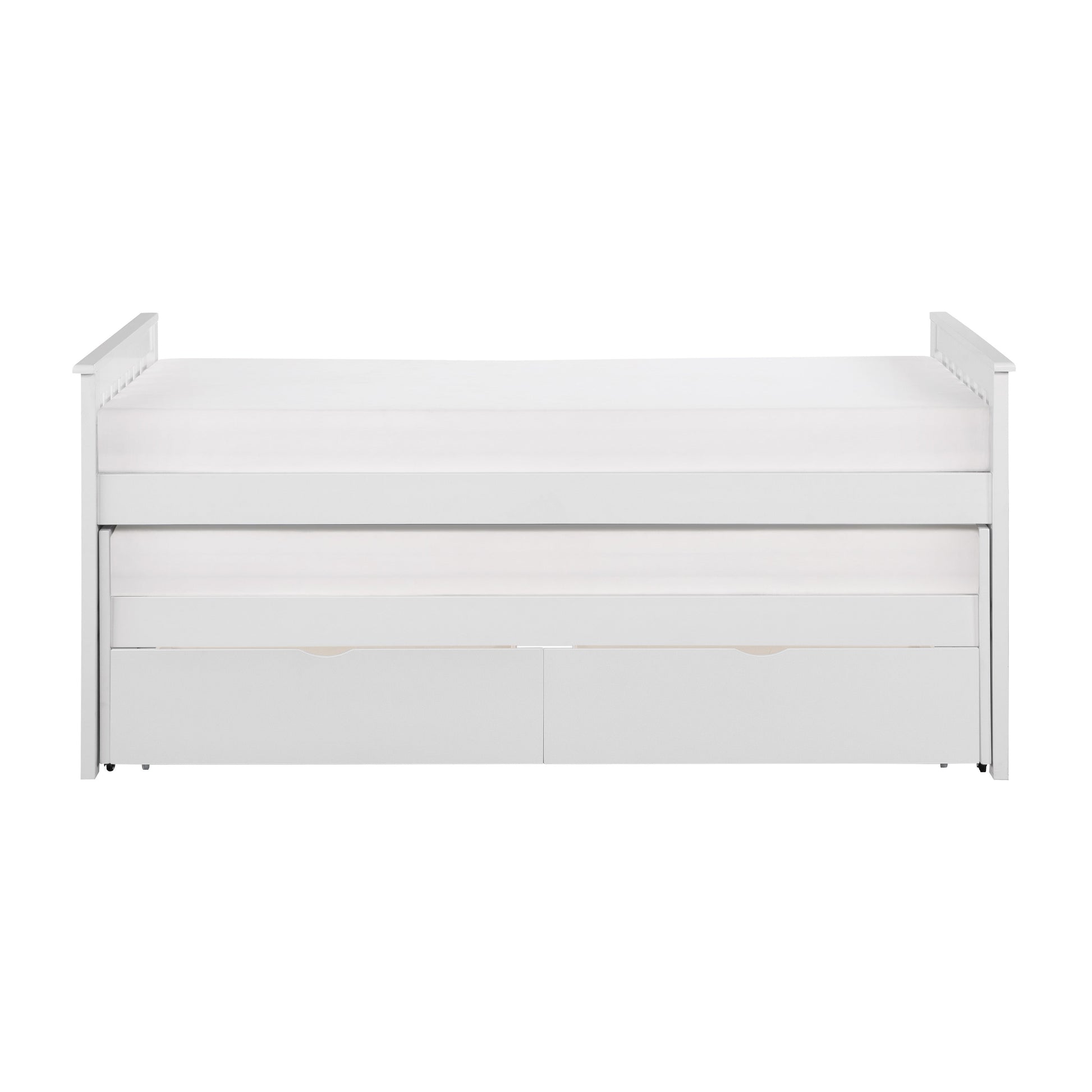 Galen White Twin/Twin Bed with Storage Boxes - SET | B2053RTW-1 | B2053RTW-2 | B2053RTW-SL | B2053W-T - Luna Furniture - Dallas Store