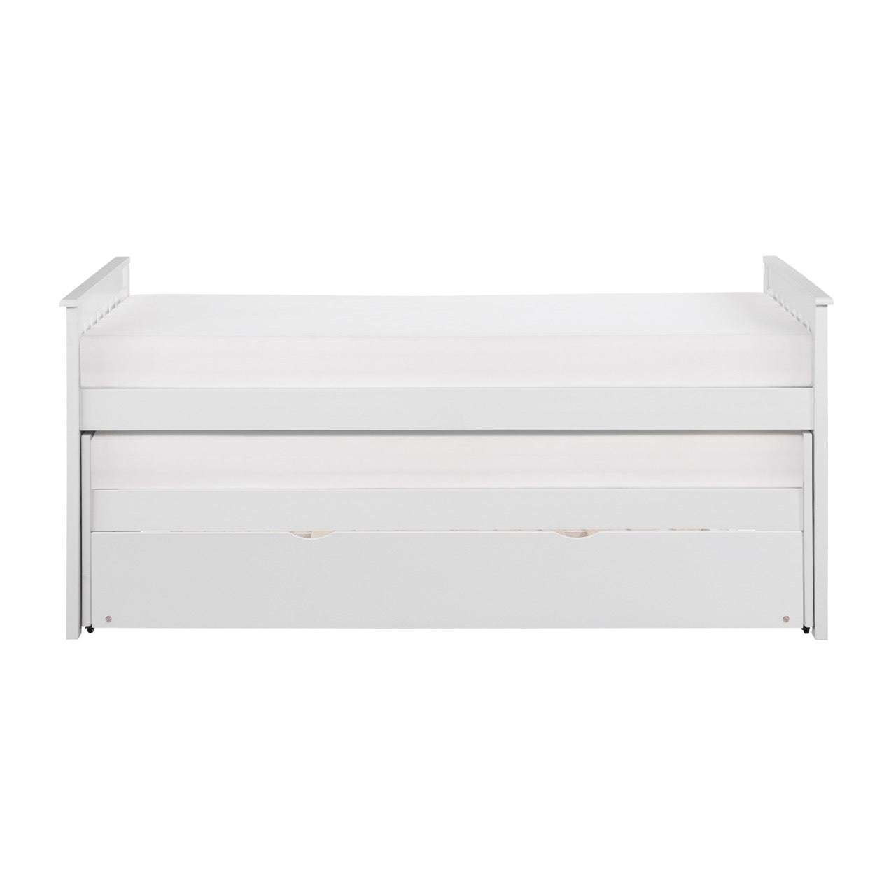 Galen White Twin/Twin Bed with Twin Trundle - SET | B2053RTW-1 | B2053RTW-2 | B2053RTW-SL | B2053W-R - Luna Furniture - Dallas Store