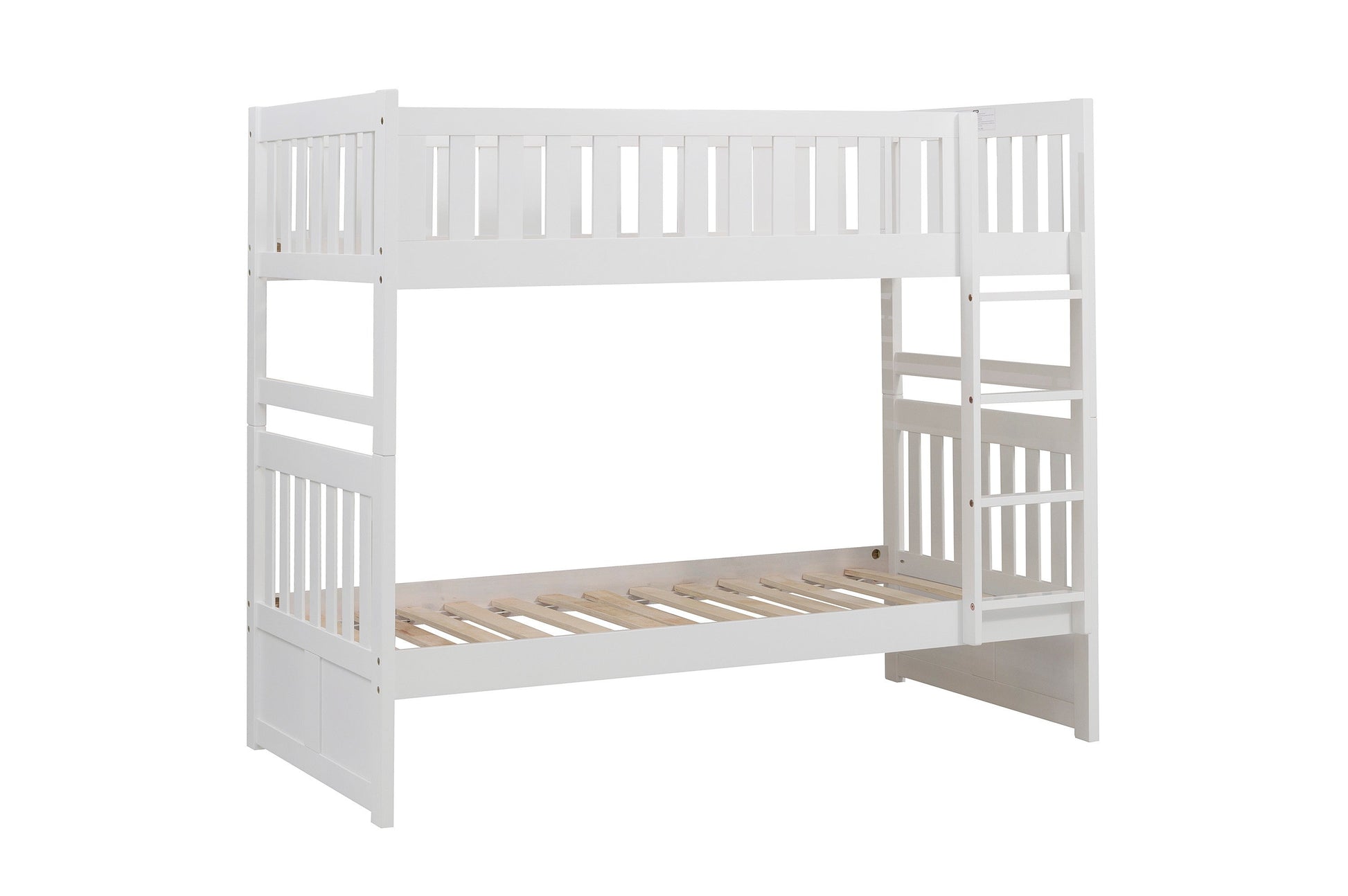 Galen White Twin/Twin Bunk Bed - SET | B2053W-1 | B2053W-2 | B2053W-SL - Luna Furniture - Dallas Store