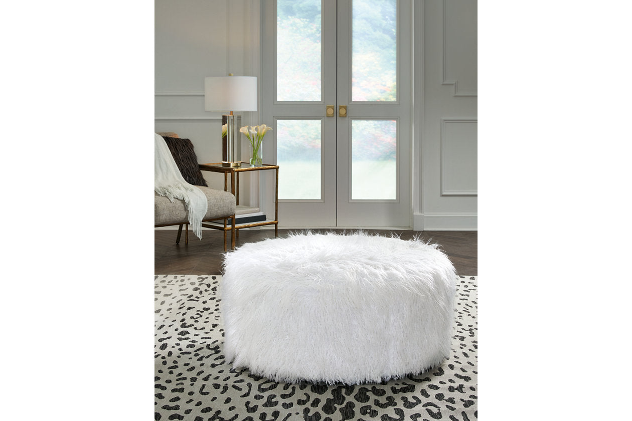 Galice White Oversized Accent Ottoman - A3000334 - Luna Furniture - Dallas Store