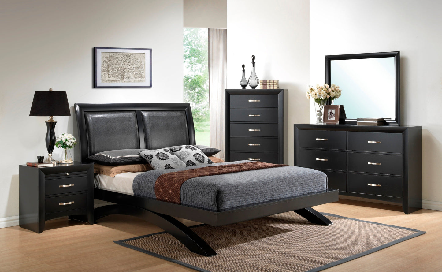 Galinda Black Bedroom Mirror (Mirror Only) - B4380-11 - Luna Furniture - Dallas Store