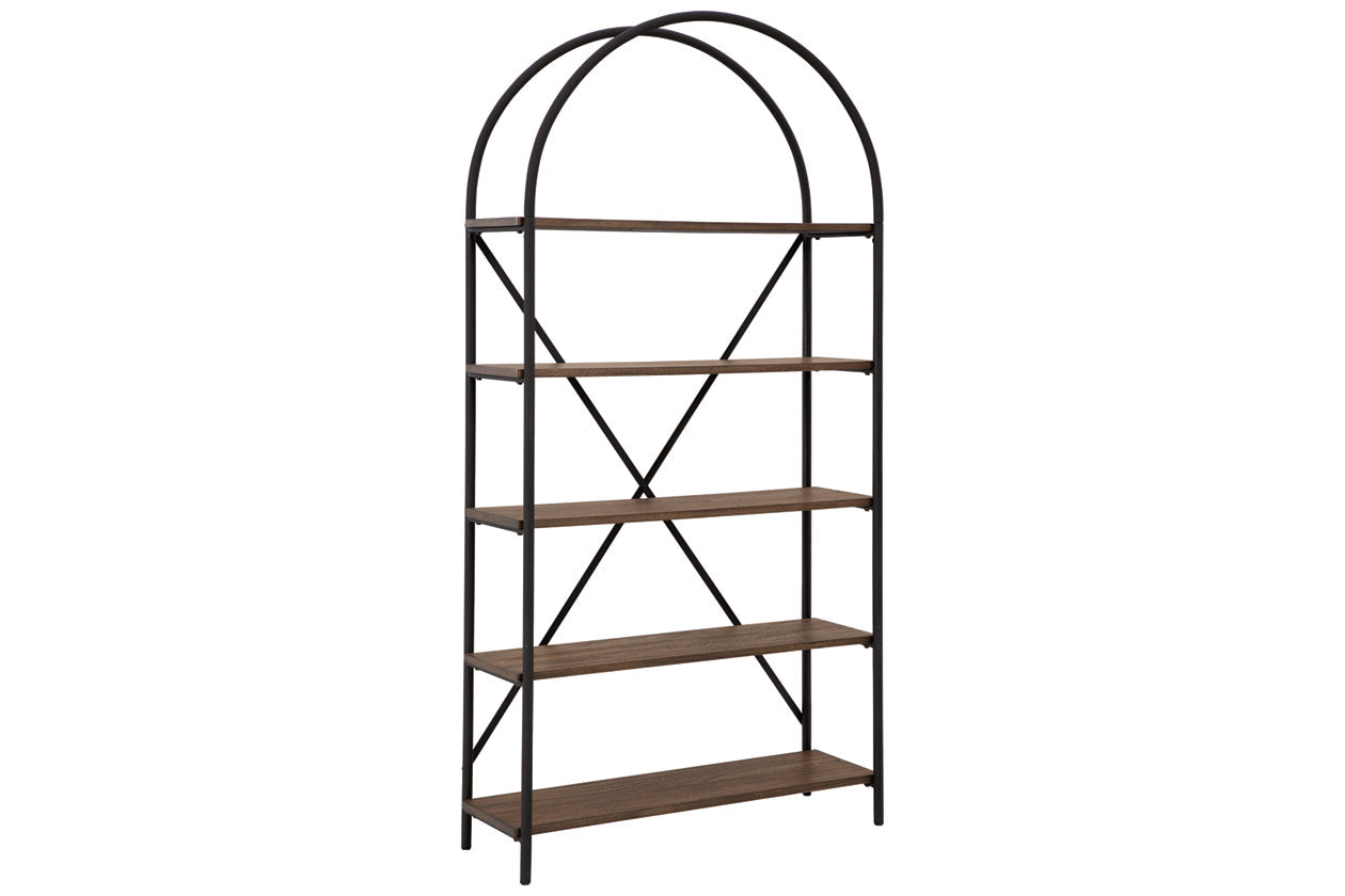 Galtbury Brown/Black Bookcase - A4000325 - Luna Furniture - Dallas Store