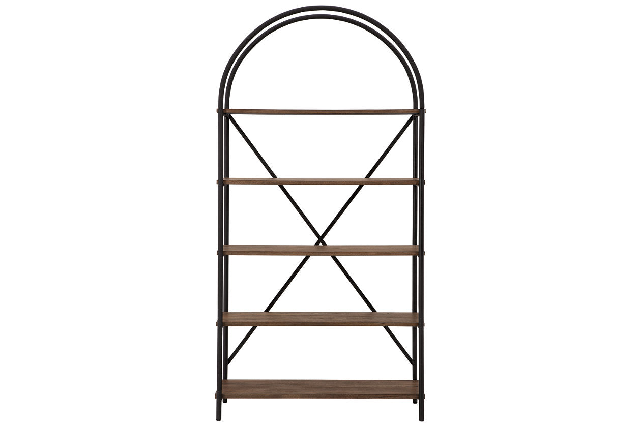 Galtbury Brown/Black Bookcase - A4000325 - Luna Furniture - Dallas Store