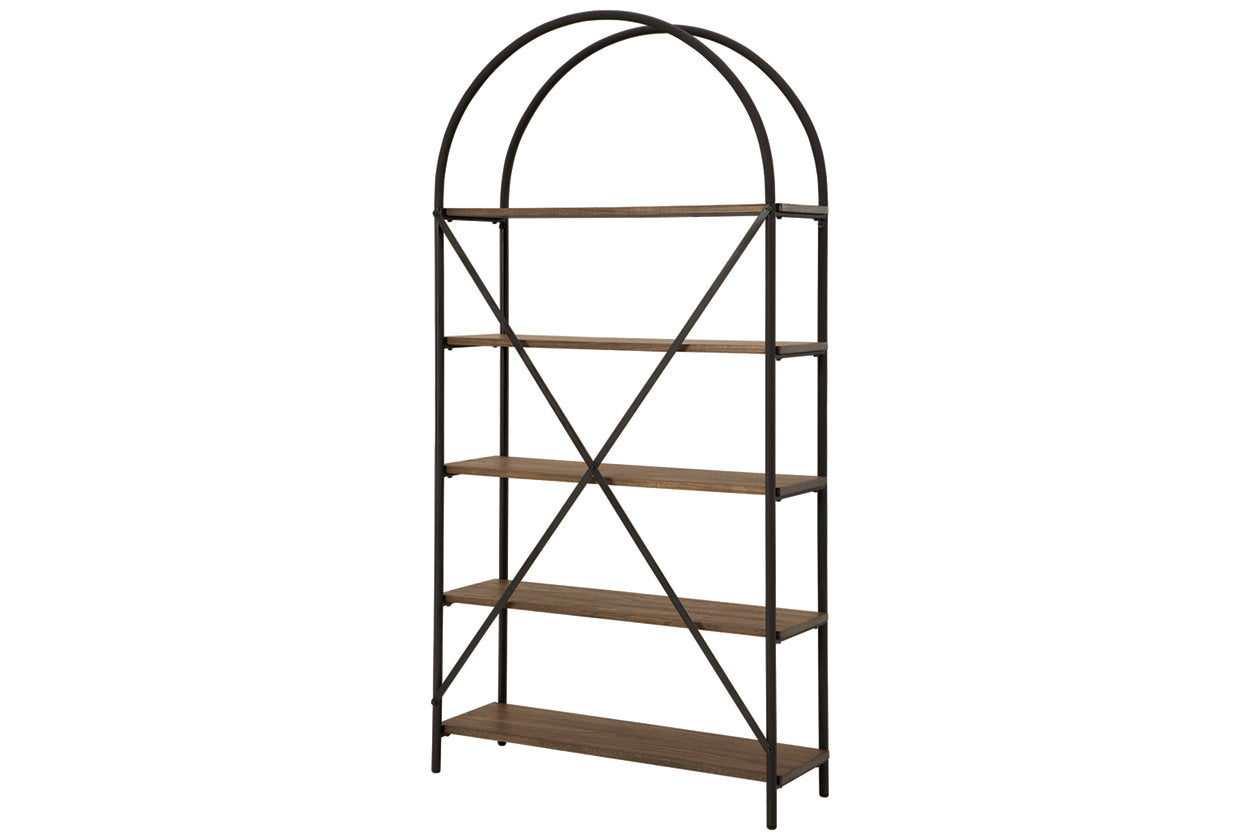 Galtbury Brown/Black Bookcase - A4000325 - Luna Furniture - Dallas Store