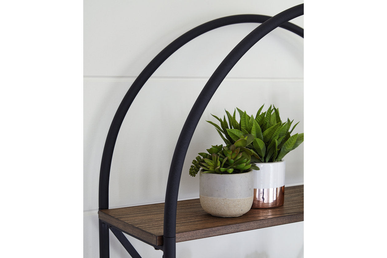 Galtbury Brown/Black Bookcase - A4000325 - Luna Furniture - Dallas Store