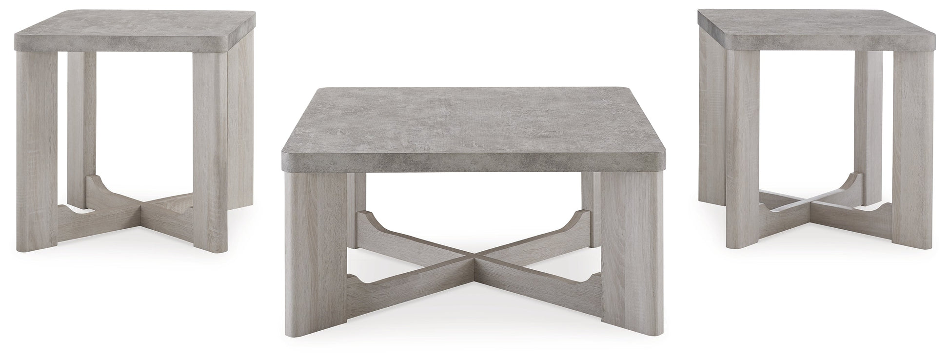 Garnilly Whitewash Table (Set of 3) - T247-13 - Luna Furniture - Dallas Store