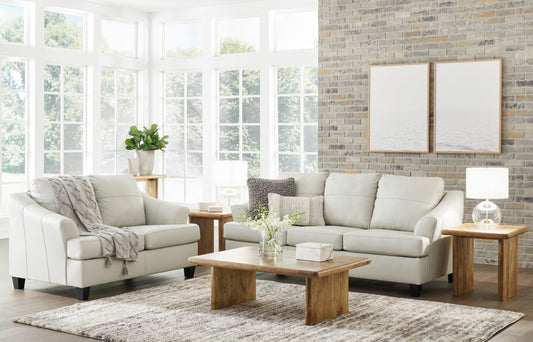 Genoa Coconut Leather Living Room Set - SET | 4770438 | 4770435 - Luna Furniture - Dallas Store