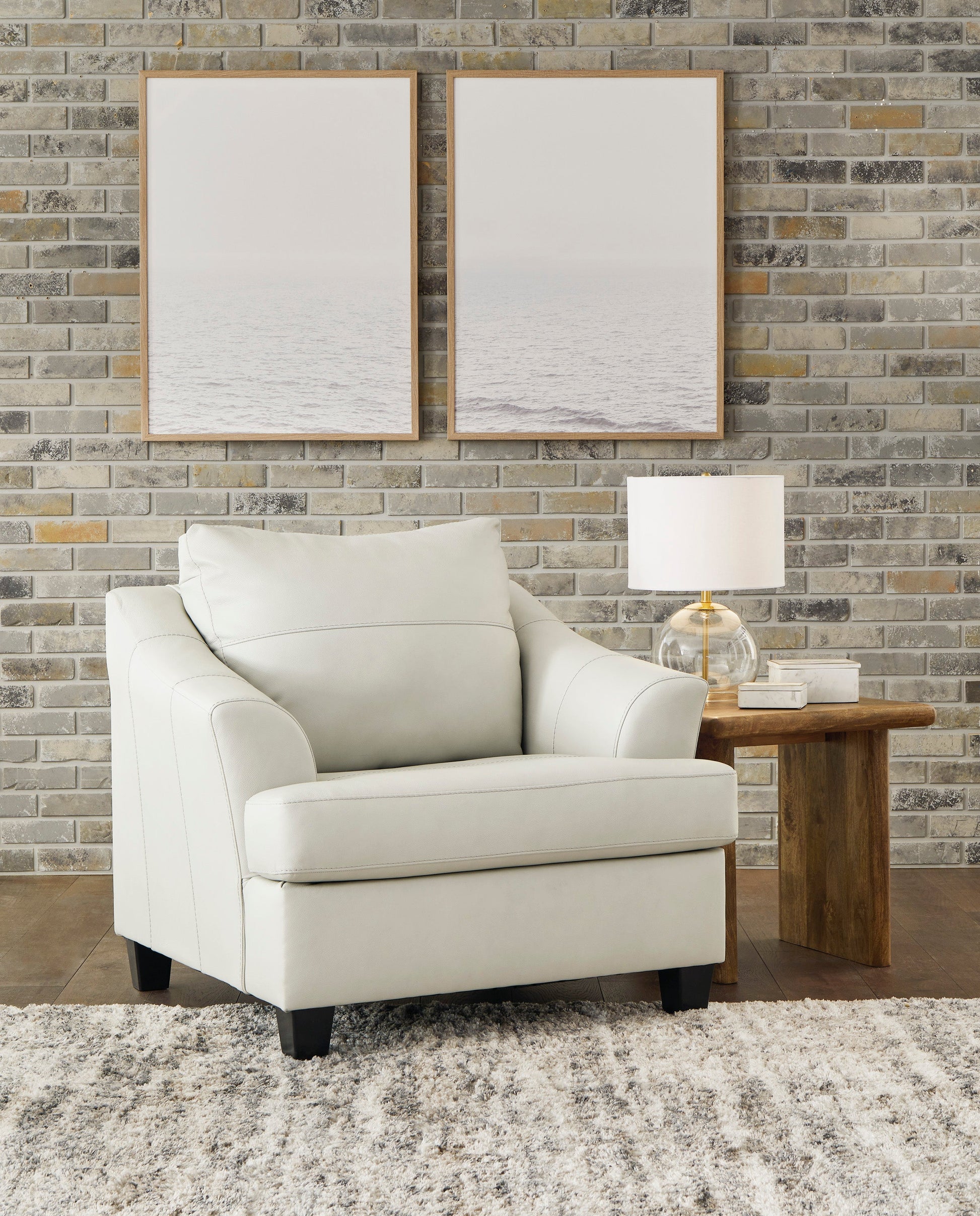 Genoa Coconut Leather Living Room Set - SET | 4770438 | 4770435 - Luna Furniture - Dallas Store
