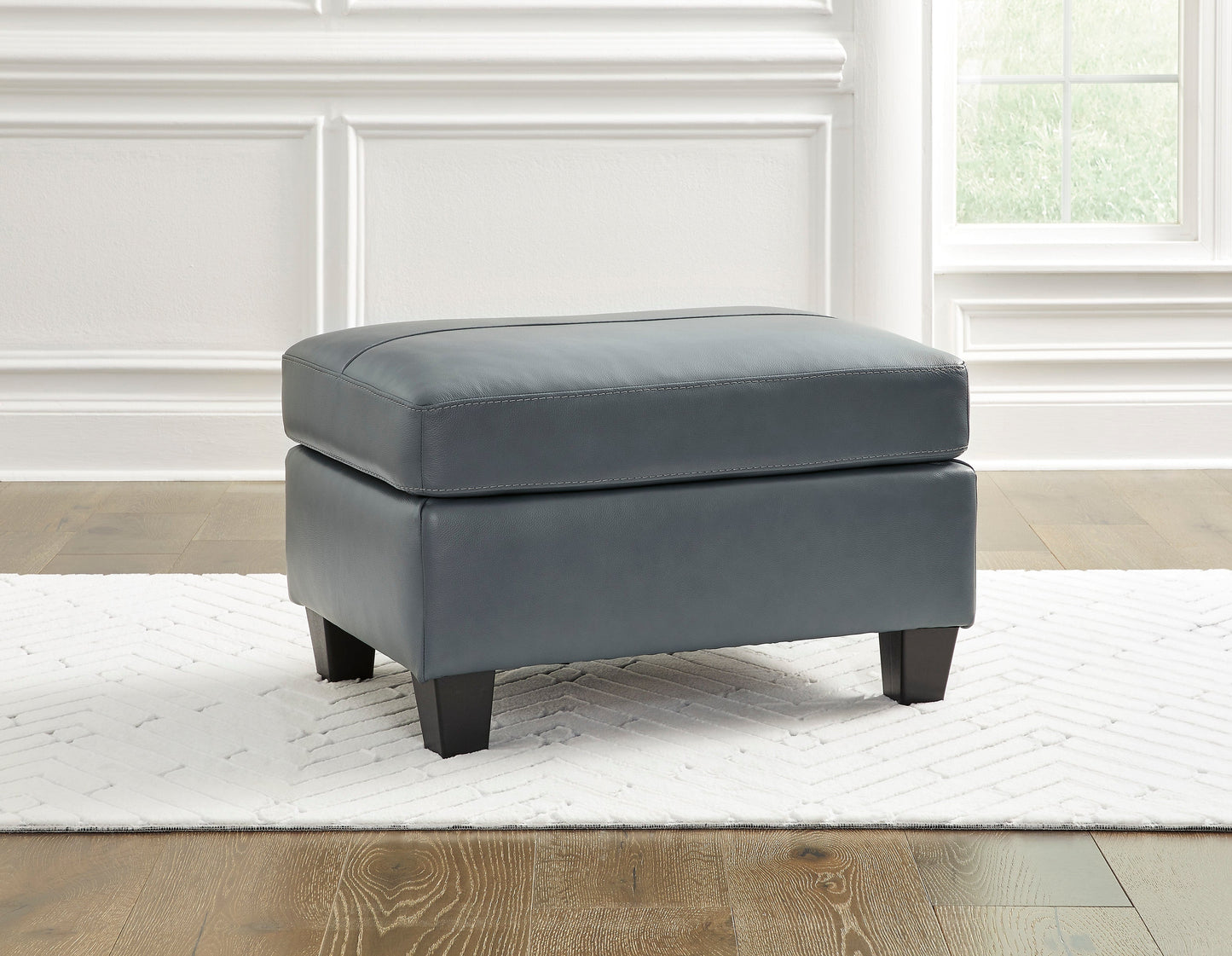 Genoa Steel Leather Living Room Set - SET | 4770538 | 4770535 - Luna Furniture - Dallas Store