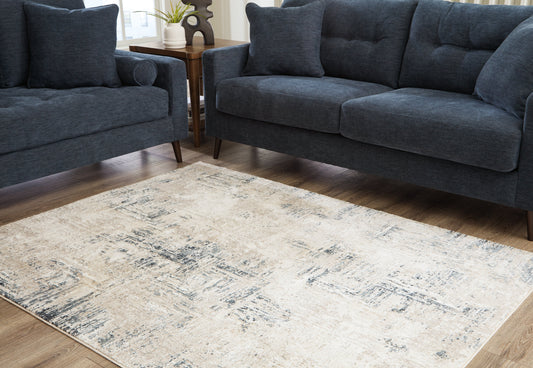 Gentor Blue/Ivory 5' x 7' Rug - R406522 - Luna Furniture - Dallas Store